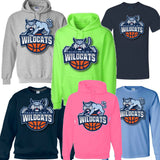 Basketball - Large Full & Half Cat Logo Hoodies, Crews & Tee Shirts